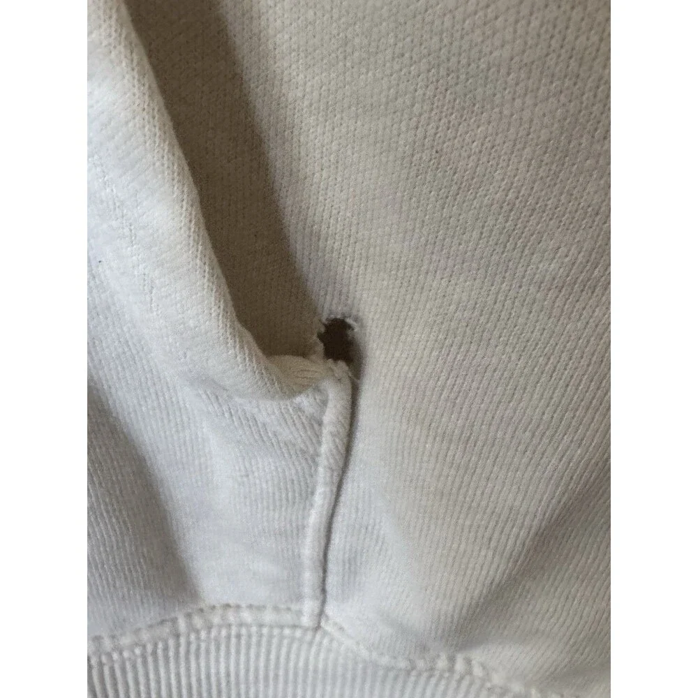 The North Face Hoodie Mens M Cream Never Stop Exploring Mountain Graphic